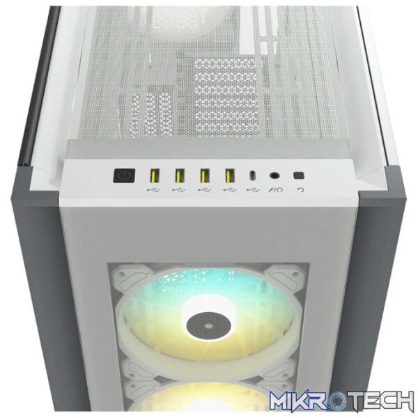Corsair iCUE 7000X White RGB Tempered Glass Full-Tower ATX PC Case - Image 5